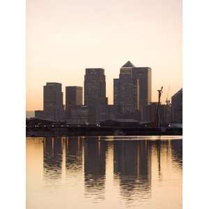  Canary Wharf Seen From Victoria Wharf, London Docklands 