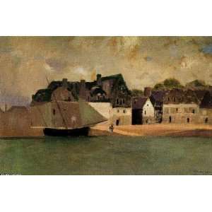 FRAMED oil paintings   Odilon Redon   24 x 16 inches   Breton Port 