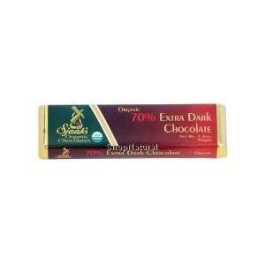 Candy Bar, 70% Extra Dark Chocolate, Vegan, Organic, 1.6 oz., package 