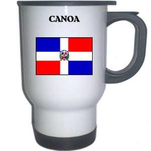  Dominican Republic   CANOA White Stainless Steel Mug 