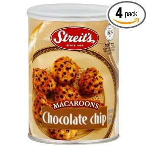 Streits Macaroons, Chocolate Chip, Passover, 10 ounces (Pack of 4)