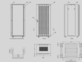 42U Computer Electronic Server Rack Rackmount Cabinet  