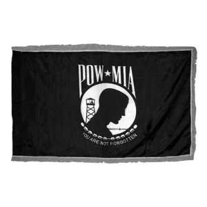 Pow Mia Flag 4X6 Foot Nylon Single Reverse PH and FR