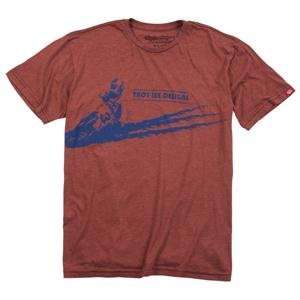  Troy Lee Designs Slider T Shirt   Medium/Heather Red Automotive