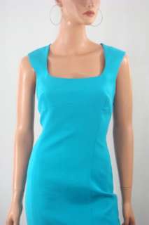 Versace Button Back Cady Dress NEW NWT $1,895 40/4/6 turquoise Spring 
