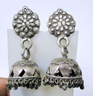 vintage antique ethnic tribal old silver ear plugs earrings belly 