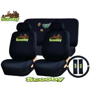 11 Piece Auto Interior Gift Set   Scooby Doo   A Set of 2 Seat Covers 