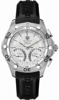 TAG Heuer Aquaracer Calibre S Chronograph White Dial Mens Watch 