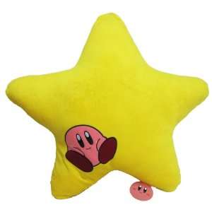  Kirby Adventure Yellow Star Cushion Smiling Kirby 
