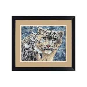   Collection Snow Leopard Counted Cross Stitch Kit 15x12 Electronics