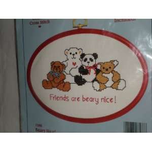   Beary Nice Counted Cross Stitch Kit, 7 X 5 Arts, Crafts & Sewing