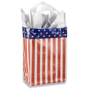  5 3/4 x 3 1/4 x 8 3/8 American Flag Rose Frosty Shoppers 