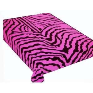  Pink Zebra Stipe Blanket   Queen Size Blanket Toys 