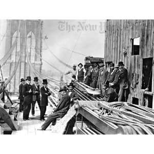  Construction of the Brooklyn Bridge   1878