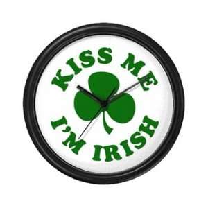  St. Patricks Day. Kiss me Im Wall Clock 