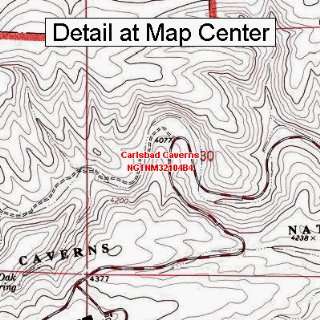  USGS Topographic Quadrangle Map   Carlsbad Caverns, New 