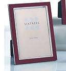 SIXTREES NEW ZURICH RED ON SILVER PHOTO FRAME 4 X 6