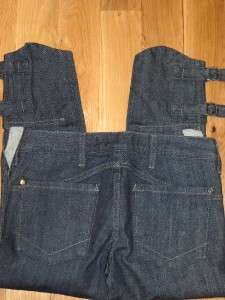 NWT Proportion of Blu Cinque Cropped Buckle Jeans 25  