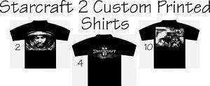 Starcraft 2 Custum Printed Game fan shirts  