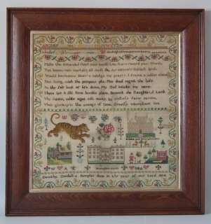 1814 Silkwork Sampler by Dorothy Goodall  