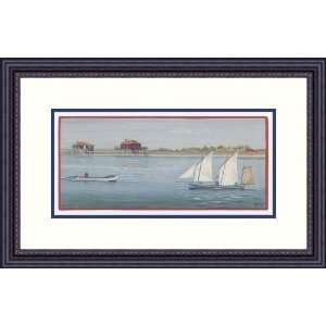  Bateaux II by Dominique Perotin   Framed Artwork