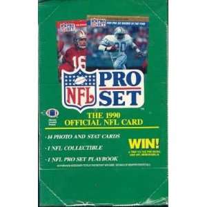 1990 Pro Set Series 1 Football Wax Box Sports 