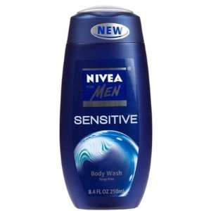  Nivea for Men Sensitive Body Wash 8.4, oz (Quantity of 5 