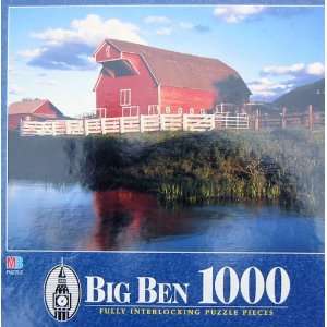   1000pc. Puzzle Country Farm, Wallowa Mountains, Oregon Toys & Games