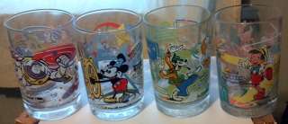 Retro 4 McDonalds Disney 100 Years of Magic 16oz Tumbler Glass 