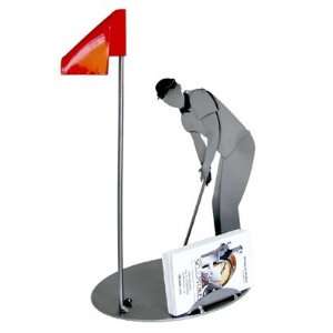  Golf Putting Business Card Holder H&K Steel Sculpture