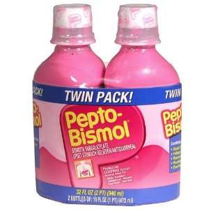  Pepto Bismol Twin Value Pack  Orginal (Two  16 Fl oz 