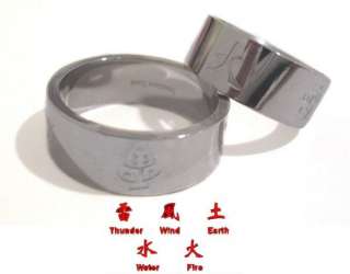 Stainless Steel Wedding/Promise Rings Set 5 Elements  