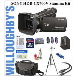  Sony HDR CX700V Camcorder Stamina Value Kit + Sony Deluxe 