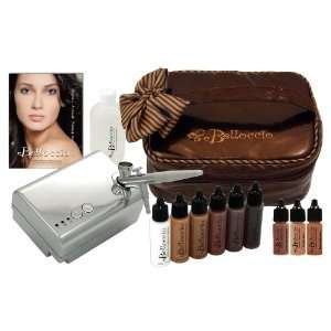   Airbrush Makeup Foundation Set & Free Carry Bag, Blush & Highlighters