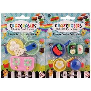   Collectible Puzzle Erasers [2 Pack   Cooking] Toys & Games