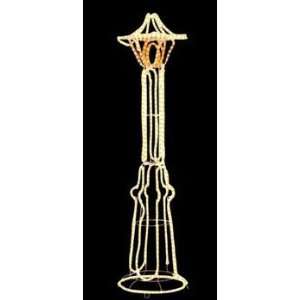  3D Standing Lamp Post (White)