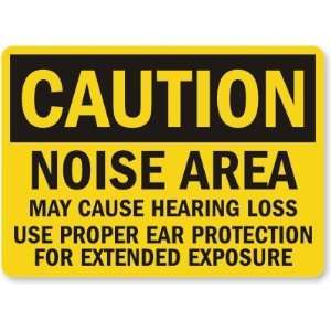  Caution Noise Area May Cause Hearing Loss Use Proper Ear 