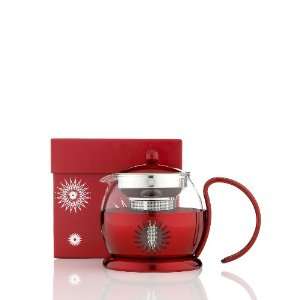  LaCafetiere Red Star Teapot with Stainless Steel Infuser 