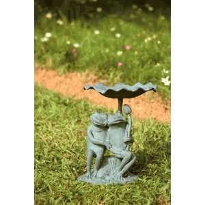  Spi Frog Lovers Birdbath Patio, Lawn & Garden