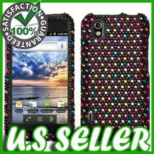 SPRINKLE DOTS BLING HARD CASE FOR LG MARQUEE LS855+AS855 PROTECTOR 