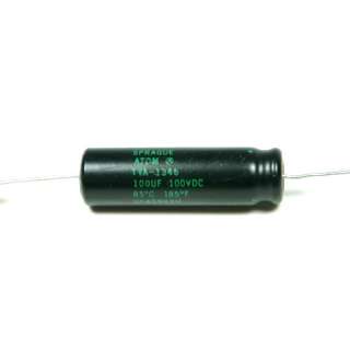 Sprague Atom 100uF 100V electrolytic capacitor tube amp  