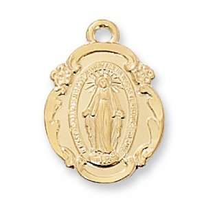  St. Sterling Silver St Saint Miraculous Medal Virgin Mary 