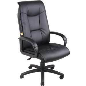  Boss Executive Leather Plus Chair W/Padded Arm