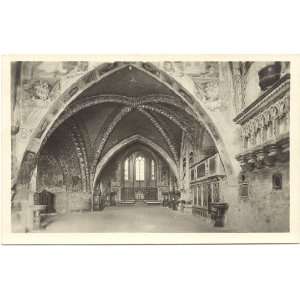 1930s Vintage Postcard Basilica of St. Francis   Lower Church Entrance 