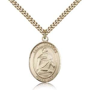  Gold Filled St. Saint Charles Borromeo Medal Pendant 1 x 3 