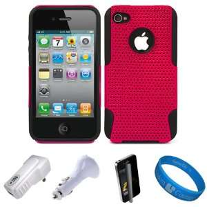  Metallic Hot Pink Dual Protective Hard Case with Black 