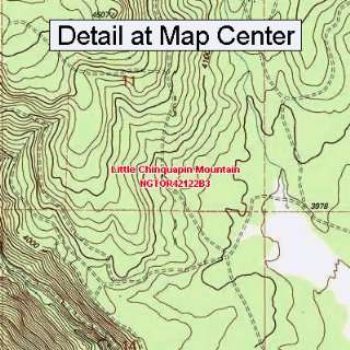 USGS Topographic Quadrangle Map   Little Chinquapin Mountain, Oregon 