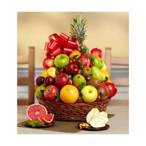 Fresh Fruit & Candy Gift Basket   Extra Large  Grocery 