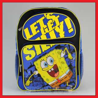 16 Spongebob Squarepants Get Silly Backpack Book Bag L  