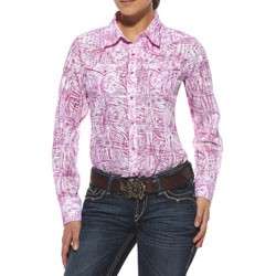 NEW #10009148 ARIAT LADIES CARLY SHIRT   Orchid  